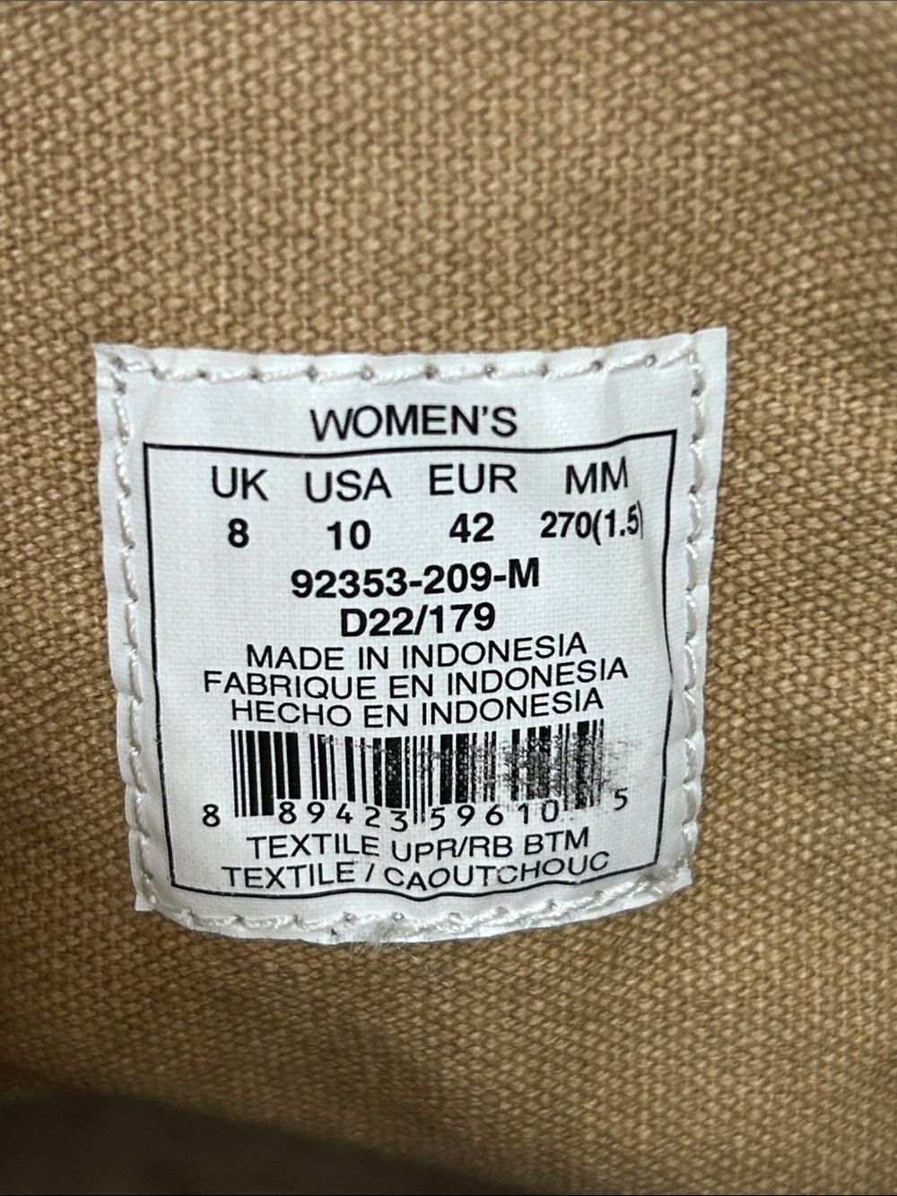 Palladium Women’s Pampa Baggy Wax 02353-209 Woodlin Canvas Boots  Size 10 - Picture 11 of 13
